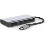 Belkin Connect USB-C Docking Station με HDMI 4K PD Γκρι - Image 2