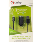 Celly Turbo Φορτιστής Αυτοκινήτου 2.4A με μία Θύρα: 1xUSB μαζί με Καλώδιο Micro-USB Μαύρο Χρώμα - Image 4