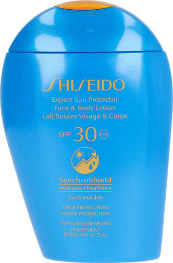 Shiseido Expert Sun Protector Face Αδιάβροχη Αντηλιακή Λοσιόν Προσώπου και Σώματος SPF30 150ml - Image 1