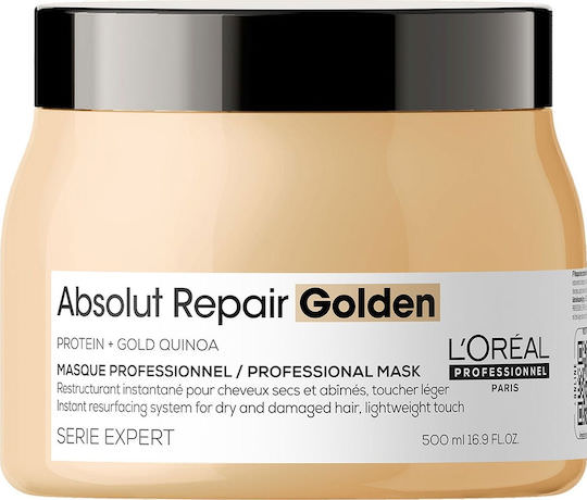 L'Oréal Professionnel Serie Expert Absolut Repair Golden Μάσκα Μαλλιών για Επανόρθωση 500ml - Image 1