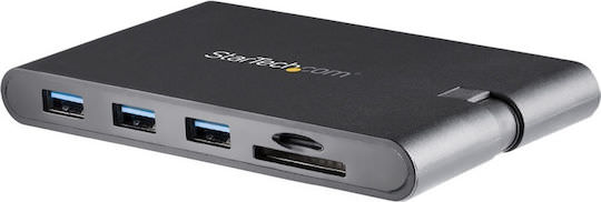 StarTech USB-C Docking Station με HDMI 4K PD Ethernet και συνδεση 2 Οθονών Μαύρο (DKT30CHVSCPD) - Image 1