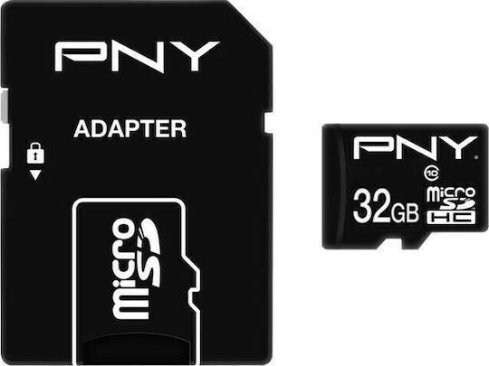 PNY Performance Plus microSDHC 32GB Class 10 U1 UHS-I με αντάπτορα - Image 1
