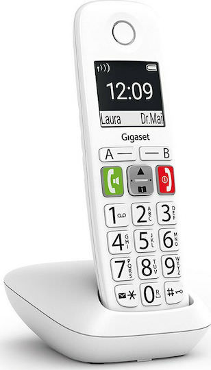 Gigaset E290 Ασύρματο Τηλέφωνο με Ελληνικό Μενού Λευκό - Image 1