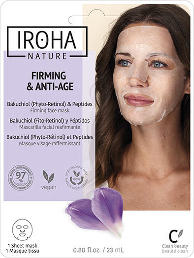 Iroha Nature Bakuchiol & Peptides Firming & Anti-Age Μάσκα Ομορφιάς Προσώπου για Αντιγήρανση Με Centella Asiatica & Ρετινόλη 23ml - Image 1