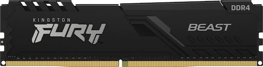Kingston Fury Beast DDR4 με Module 1x16GB και Ταχύτητα 3600 για Desktop - Image 1