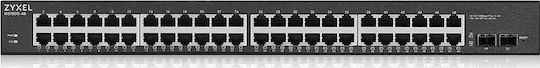 Zyxel GS1900-48HP v2 Managed L2 PoE+ Switch με 48 Θύρες Gigabit (1Gbps) Ethernet και 2 SFP Θύρες - Image 1