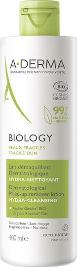 A-Derma Biology Lotion Αφαίρεσης Μακιγιάζ Προσώπου 400ml - Image 1