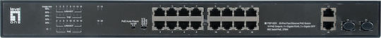 Level One FGP-2031 Unmanaged L2 PoE+ Switch με 16 Θύρες Gigabit (1Gbps) Ethernet και 2 SFP Θύρες - Image 1