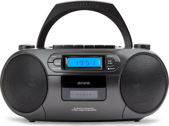 Aiwa Φορητό Ηχοσύστημα BBTC-550 με Bluetooth / CD / MP3 / USB / Κασετόφωνο / Ραδιόφωνο σε Μαύρο Χρώμα - Image 1