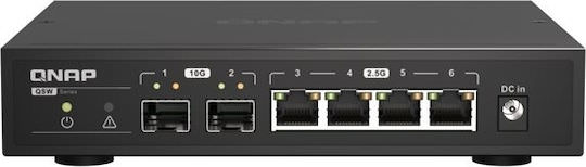 QNap QSW-2104-2S Unmanaged L2 Switch με 4 Θύρες Ethernet και 2 SFP Θύρες - Image 1