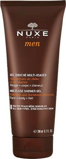 Nuxe Αφρόλουτρο σε Gel για Άνδρες για Πρόσωπο, Μαλλιά & Σώμα 200ml - Image 1