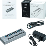 i-tec USB 3.0 Hub 10 Θυρών με σύνδεση USB-A & Θύρα Φόρτισης και Εξωτερική Παροχή Ρεύματος - Image 3