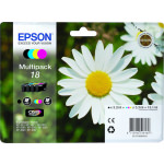 Epson 18 Γνήσιο Πακέτο 4 Μελανιών Εκτυπωτή InkJet Κίτρινο / Κυανό / Ματζέντα / Μαύρο (C13T18064010 C13T18064012)