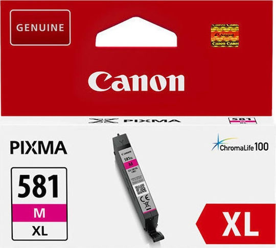 Canon CLI-581XL Γνήσιο Μελάνι Εκτυπωτή InkJet Ματζέντα (2050C001) - Image 1