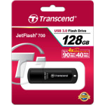 Transcend JetFlash 700 128GB USB 3.0 Stick Μαύρο - Image 4