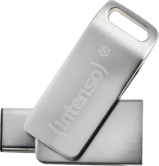 xlarge_20211104102412_intenso_cmobile_line_64gb_usb_3_1.jpeg Intenso cMobile Line 64GB USB 3.1 Stick με σύνδεση USB-C & USB-A Ασημί - Image 1
