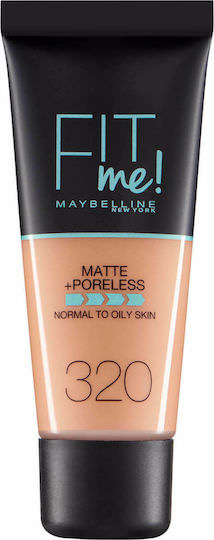 Maybelline Fit Me Matte + Poreless Liquid Foundation 320 Natural Tan 30ml - Image 1
