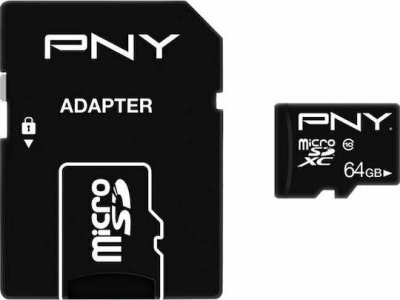 PNY microSDXC 64GB Class 10 U1 UHS-I με αντάπτορα - Image 3
