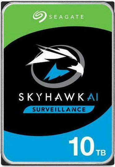 Seagate SkyHawk AI Surveillance 10TB HDD Σκληρός Δίσκος 3.5" SATA III 7200rpm με 256MB Cache για Καταγραφικό / NAS / Server - Image 1