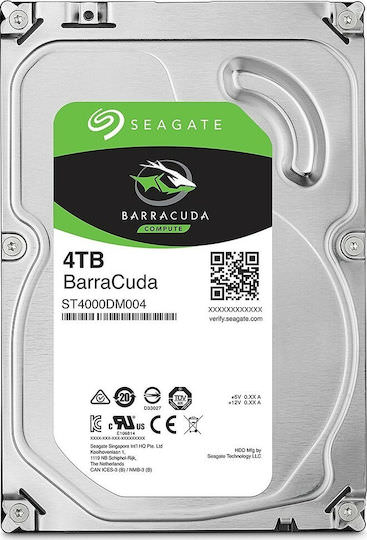 Seagate Barracuda 4TB HDD Σκληρός Δίσκος 3.5" SATA III 5400rpm με 256MB Cache για Desktop - Image 1