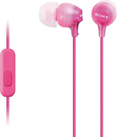 Sony MDR-EX15AP In-ear Handsfree με Βύσμα 3.5mm Ροζ - Image 1
