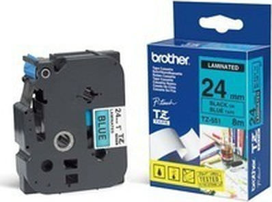 Brother Ταινία Ετικετογράφου 8m x 24mm σε Μπλε Χρώμα - Image 1