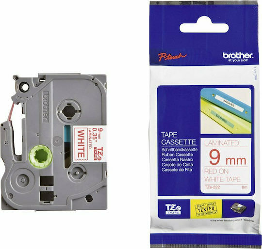 Brother Ταινία Ετικετογράφου 8m x 9mm σε Λευκό Χρώμα - Image 1