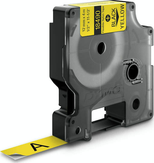Dymo 18490 Ταινία Ετικετογράφου 3.5m x 12mm σε Κίτρινο Χρώμα - Image 1