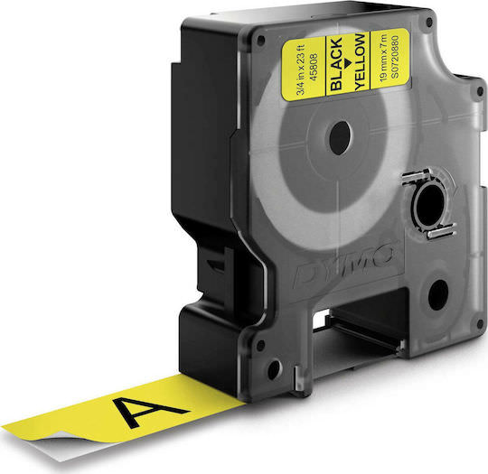Dymo 45808 Ταινία Ετικετογράφου 7m x 19mm σε Κίτρινο Χρώμα - Image 1