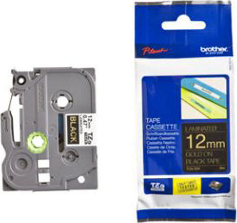 Brother Ταινία Ετικετογράφου 8m x 12mm σε Μαύρο Χρώμα - Image 1