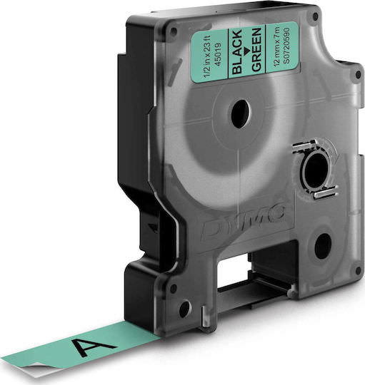 Dymo 45019 Ταινία Ετικετογράφου 7m x 12mm σε Πράσινο Χρώμα - Image 1