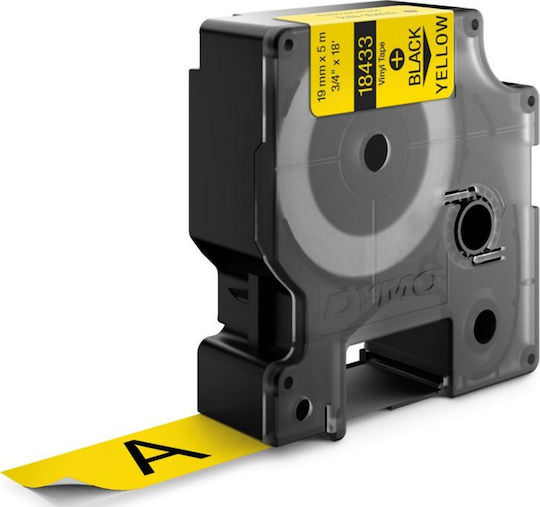 Dymo 18433 Ταινία Ετικετογράφου 5.5m x 19mm σε Κίτρινο Χρώμα - Image 1