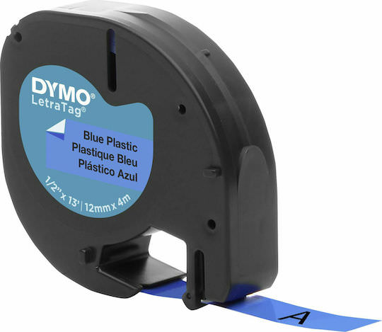 Dymo 91205 Ταινία Ετικετογράφου 4m x 12mm σε Μπλε Χρώμα - Image 1