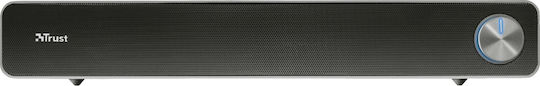 Trust Arys Soundbar Ηχεία Υπολογιστή 2.0 με Ισχύ 6W σε Μαύρο Χρώμα - Image 1