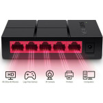 Mercusys MS105G v1 Unmanaged L2 Switch με 5 Θύρες Gigabit (1Gbps) Ethernet - Image 3