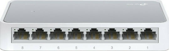 TP-LINK TL-SF1008D v11 Unmanaged L2 Switch με 8 Θύρες Ethernet - Image 1