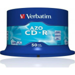 Verbatim Azo Crystal Εγγράψιμα CD-R 52x 700MB Cake Box 50τμχ - Image 3
