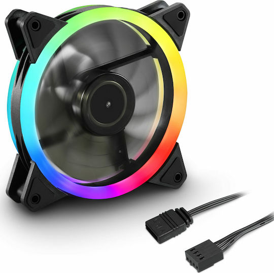 Sharkoon SHARK Blades PWM Case Fan 120mm με RGB Φωτισμό και Σύνδεση 3-Pin / 4-Pin - Image 1