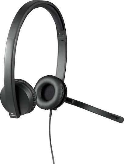 Logitech H570e Stereo On Ear Multimedia Ακουστικά με μικροφωνο και σύνδεση USB - Image 1
