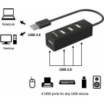 Equip USB 2.0 Hub 4 Θυρών με σύνδεση USB-A - Image 2
