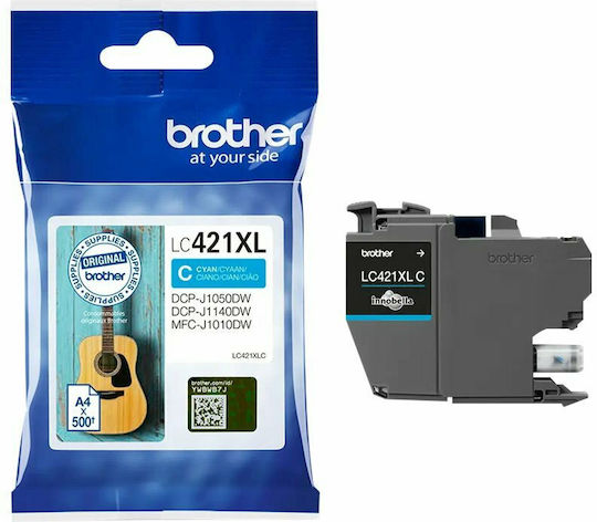Brother LC421XL Γνήσιο Μελάνι Εκτυπωτή InkJet Κυανό (LC-421XLC) - Image 1