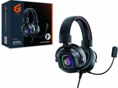 Conceptronic ATHAN02B Over Ear Gaming Headset με σύνδεση USB - Image 2