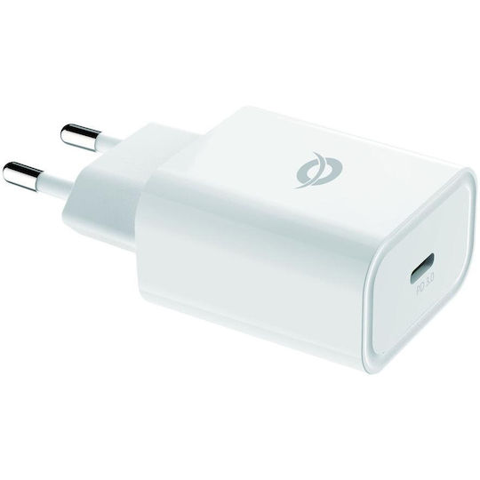 Conceptronic Φορτιστής Χωρίς Καλώδιο με Θύρα USB-C 25W Power Delivery Λευκός (ALTHEA10W) - Image 1