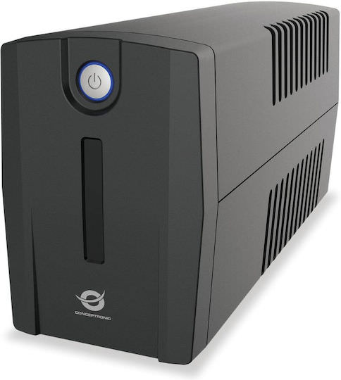 Conceptronic ZEUS01ES UPS Line-Interactive 650VA 360W με 2 Schuko Πρίζες - Image 1