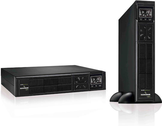 Tecnoware Evo DSP Plus 1200 UPS On-Line 1200VA 1080W με 8 IEC Πρίζες - Image 1