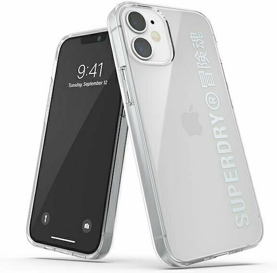Superdry Snap Back Cover Σιλικόνης Ασημί (iPhone 12 mini) - Image 1
