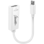 Lindy Μετατροπέας mini DisplayPort male σε HDMI female Λευκό 1τμχ 41719