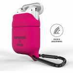 Superdry Θήκη Σιλικόνης με Γάντζο σε Ροζ χρώμα για Apple AirPods 1 / AirPods 2 - Image 2