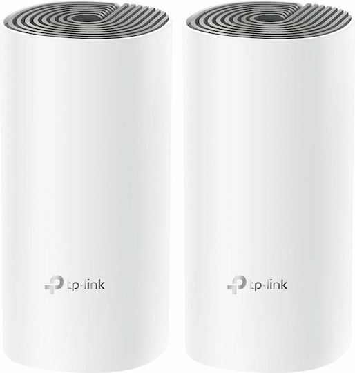 TP-LINK Deco E4 v1 WiFi Mesh Network Access Point Wi‑Fi 5 Dual Band (2.4 & 5GHz) σε Διπλό Kit - Image 1