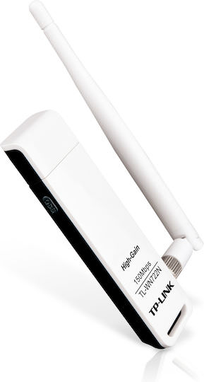 TP-LINK TL-WN722N v3 Ασύρματος USB Αντάπτορας Δικτύου με Αποσπώμενη Κεραία 150Mbps - Image 1